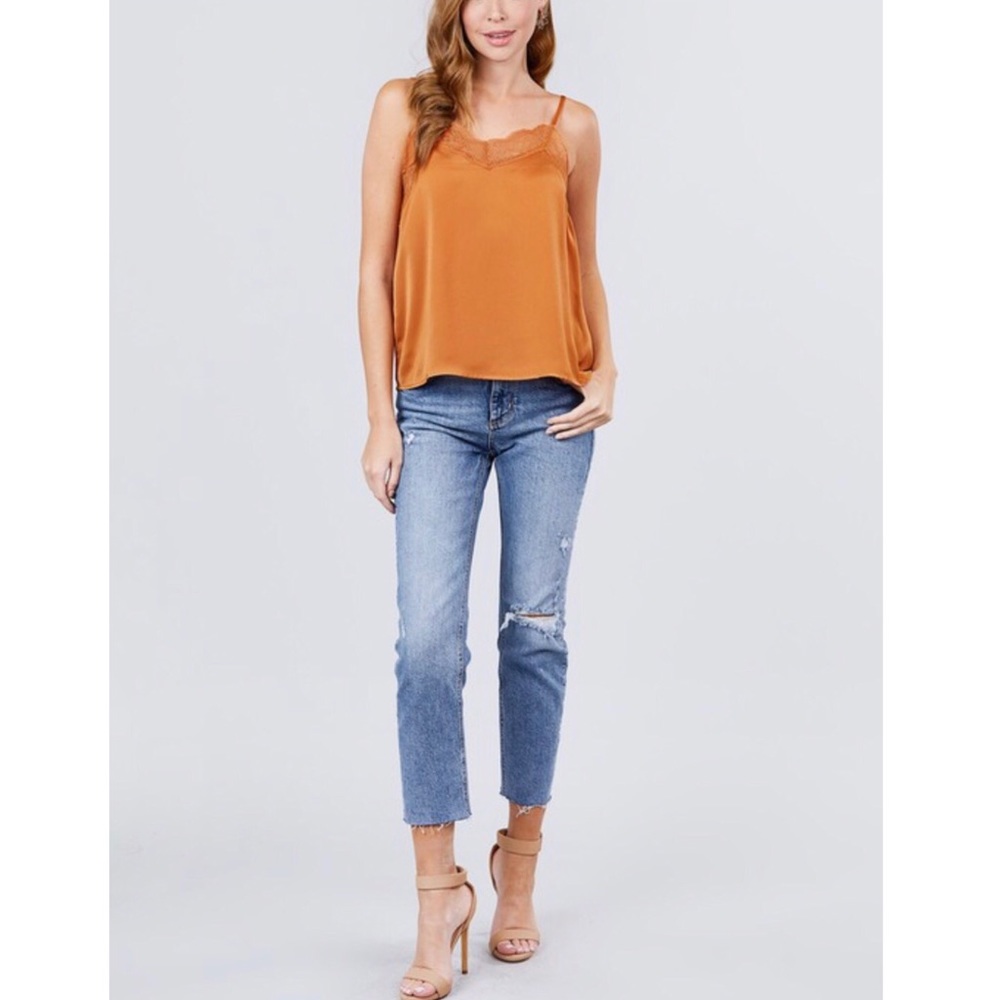 Mustard Lace Camisole